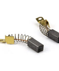 Pro Grade Carbon Motor Brushes For Porter Cable Pc7800 Drywall Sander 4Pc Replacement Set showing two black carbon brushes with copper springs.