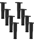 Eight Piece Adjustable Furniture Support Legs For Sofa And Cabinets With Height Range Seven Point Six To Thirteen Point Five Inches Beefy Heavy Duty PP Material Easy Assembly For Bed Dresser Tables