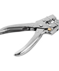 DIY Eyelet Setting Tool Pliers Kit With 100 Gold Grommets featuring chrome steel pliers for belt holes and paper crafts.