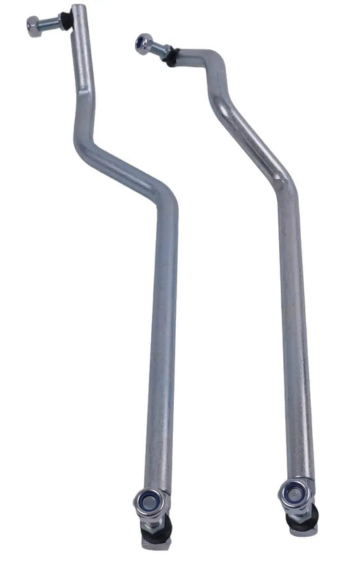 Left Hand And Right Hand Adjustable Steering Drag Link Tie Rod Set For John Deere G110 L100 L105 L107 L108 L110 L111 L118 L120 L130 Compatible JD Tractors Includes 4 Locknuts Heavy Duty Construction Easy Install, two steel links