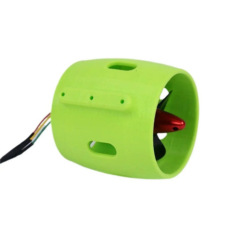 Beefed Up Underwater Jet Thruster For DIY RC Boats And Submarines, 12V To 24V 20A Power, 4 Blade Prop, CW CCW Rotation, green casing