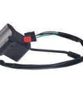 Three Position Forward Neutral Push Button Switch With Rotary Actuator For Manual Operation Black Compatible With Mitsubishi Caterpillar Forklift GP25 And Related Models, side view showing cables