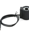 12V DC 16W Solenoid Coil for Valve Stem Series 08 Lift Dump Hydraulic Power Unit with Half Inch Hole and Dual Wire Leads