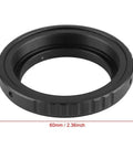 Rugged Aluminum M48 0.75 Telescope Adapter Ring For Camera Great For Astrophotography And Telephoto Shots Fits AI Mount, 60mm size