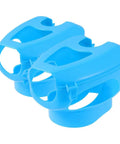 Sky-blue 2-pack of Pigeon Injection Holder And Fixed Frame Rack For Easy Feeding And Quick Observation, durable plastic bird holder