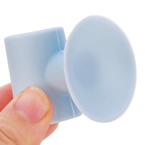 Silicone Suction Cup Door Stopper Wall Protector With Noise Reduction Pad held in hand