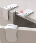 Heavy Duty Child Proof Refrigerator Locks 15 Pack Durable ABS Easy Install Kitchen Cabinet Safety Locks for Home Office or Hotel