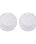 Bathtubs Drain Stoppers with Leakproof Designs, Clear, two low-profile stoppers for efficient drainage control.