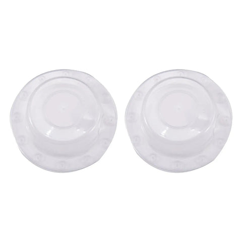 Bathtubs Drain Stoppers with Leakproof Designs, Clear, two low-profile stoppers for efficient drainage control.