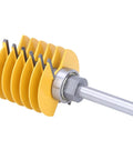 Premium No Nonsense Box Joint And Finger Joint Router Bit With Heavy Duty 8Mm Shank Yg6 Alloy Cutter Head, yellow cutter head visible.