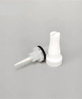 Flat Jet Nozzle For GM03 Manual Powder Coating Gun NF21 1007935 Replacement Part showing durable aluminum construction