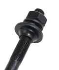 Close-up of Rear Bicycle Axle Kit 140mm M10 26 TPI Conical Lock Nut Washer Kit For Black Finish Hub Multi Speed Rear Axle