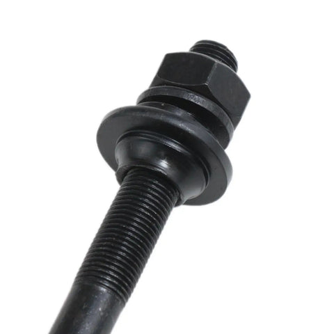 Close-up of Rear Bicycle Axle Kit 140mm M10 26 TPI Conical Lock Nut Washer Kit For Black Finish Hub Multi Speed Rear Axle