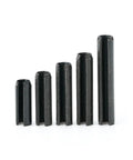 Stainless Steel Spring Roll Pins Pack Of 95 Dowel Tension Pins M1.5 To M6 8 To 20 Mm Black Zinc Carbon Steel Heavy Duty Fasteners