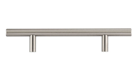 Four And One Quarter Inch Center To Center Brushed Nickel Cabinet And Drawer Bar Pull Handle For Kitchen And Bath Cabinets
