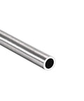 End view of uxcell 304 stainless steel round tubing, 7mm OD, 1mm wall, seamless hollow tube