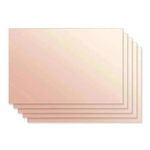 Stack of FR-4 Fiberglass Single Sided Copper Clad DIY PCB Prototyping Boards In 5X7, 7X10, 10X15, 12X18, 10X20 And 15X20 Cm Sizes Pack Of 10