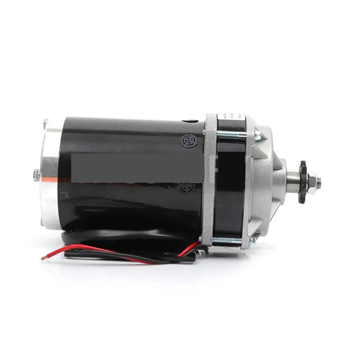 Badass 500W And 800W Brushed DC Motor Paired With A Slick Permanent Magnet Gearbox Spinning At 500RPM, 12V 36V 48V.