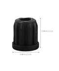 Small Wheel Caster Socket Inserts 0.98 Inch Plastic Stem Sleeves For Computer Chair Swivel Replacement, black sleeve