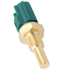 Toyota Engine Coolant Temperature Sensor Upgrade for Tacoma Tundra 4Runner Camry and More brass threaded sensor with green connector