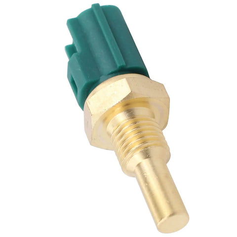 Toyota Engine Coolant Temperature Sensor Upgrade for Tacoma Tundra 4Runner Camry and More brass threaded sensor with green connector