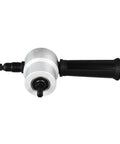 Pro Grade Double Head Sheet Metal Nibbler Cutter With 360 Degree Rotating Alloy Heads 8mm Chuck Drill Attachment side view