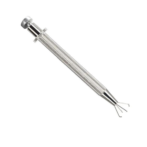 Pro Grade Four Prong Bead Picker Tool Stainless Steel Prong Holder Claw Tweezers Grabber Beads Catcher for Jewelry Making