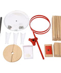 Heavy Duty Wooden Fruit Press With Oak Frame And Stainless Steel Parts, 18L Capacity Home Wine And Juice Maker For Apples Grapes And Berries, Easy Turn Hand Crank, Built To Last Kitchen Press parts kit with oak wood blocks, stainless plate, crank, and screws