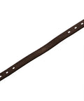 Double Stitched Leather Breakaway Halter Crown Replacement, brown with multiple adjustment holes, 21 or 25 inch size, 1 inch wide.