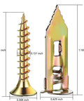 Must Have DIY Screw Kit For Home Projects No 8 screw and anchor with dimensions