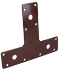 Heavy Duty T Shaped Steel Braces Rock Solid Reinforcement Plates For Structural Framing And Fencing No Fuss Mending Kit 20 Pack, 150mm by 90mm steel plate.
