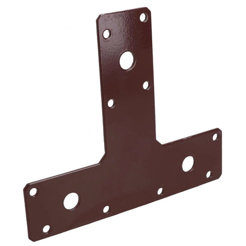 Heavy Duty T Shaped Steel Braces Rock Solid Reinforcement Plates For Structural Framing And Fencing No Fuss Mending Kit 20 Pack, 150mm by 90mm steel plate.