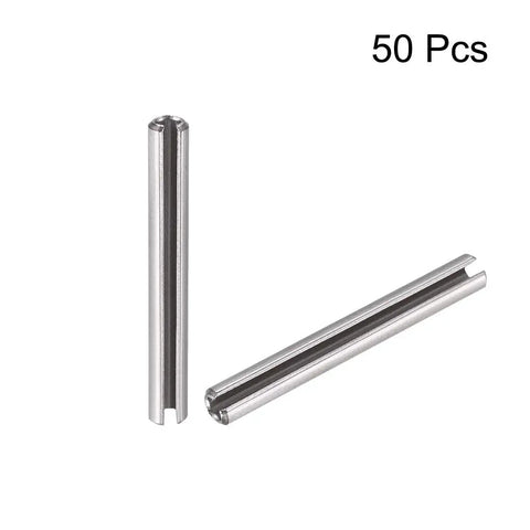 Legit 304 Stainless Steel Slotted Spring Pins M2 X 25mm Split Roll Dowel Fasteners Built Like Tanks For Heavy Duty Garage Setup And Knockout Precision Alignment Slick 50 Piece Value Pack