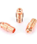 Copper TIG torch collets from 53 Piece TIG Welding Torch Body Parts Gas Lens Nozzle Collet Cup Kit For WP 9 20 25 Replacement Set Pro Grade Premium Consumables