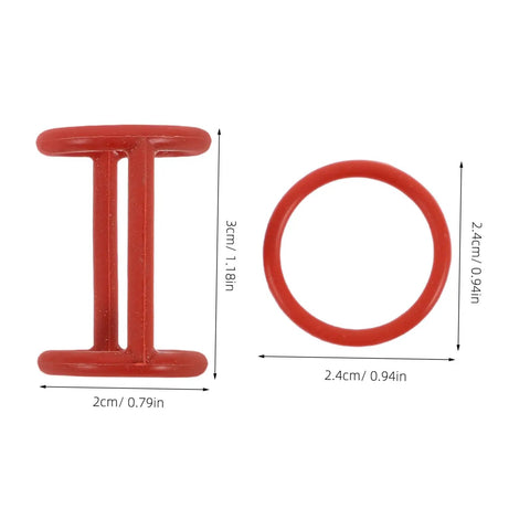 Six Pack Ice Cream Maker Silicone Seal Rings Replacement Gaskets For Valve Stem To Lock In Leakproof Performance And Moisture Resistant Mojo For Home And Commercial Makers red silicone rings 2.4cm