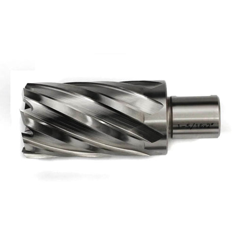 Oscarbide annular cutter with Weldon shank, 1-5/16 in cutting diameter, 2 in depth of cut, 1 piece