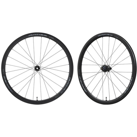 Dura-Ace Wh-R9270 C36 Carbon Road Wheelset 700c Tubeless Ready With 36mm Aero Depth, 21mm Internal Width, Hooked Rim side view