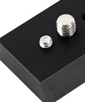 Close-up of Dovetail Mounting Plate For Telescopes Universal Metal Premium Accessories Easy Install Narrow Rail Plate