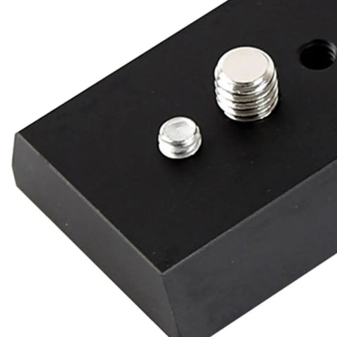 Close-up of Dovetail Mounting Plate For Telescopes Universal Metal Premium Accessories Easy Install Narrow Rail Plate
