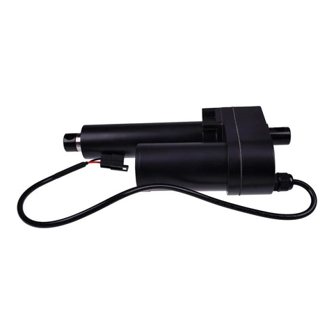 Heavy Duty Replacement Linear Actuator Kit For Serco Dock Levelers 24V V250 V450 Restraint Mounting Plate 341008 black actuator with wiring.