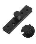 Black Hidden Door Pivot Hinges 2Pcs Rotating Stainless Steel Concealed Hardware for Cabinets and Secret Bookcases