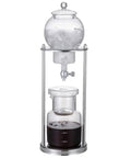 Kick Back With This Sleek Stainless Steel Cold Brew Drip Tower Featuring A Removable Glass Carafe For Bold Iced Coffee And Quick Daily Tea Prep Without Any Fuss - 600ml borosilicate carafe with adjustable drip.