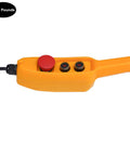 Smart remote control for Heavy Duty Electric Chain Hoist Delivering 1100 Lbs Of Serious Lifting Muscle with ergonomic design.