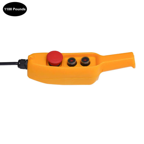 Smart remote control for Heavy Duty Electric Chain Hoist Delivering 1100 Lbs Of Serious Lifting Muscle with ergonomic design.