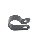 Five Eighth Inch Nylon Cable Clamps Kit 100 Pack R Type Cable Clips Black Plastic Wire Mounting Fasteners Self Locking