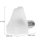 Sturdy Shelf Pins With Enhanced Grip 200 Pack White Plastic And Stainless Steel dimensions shown in detail