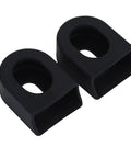 MTB Crank Arm Boots Silicone Sleeve Protectors Pack Of Two Durable Soft Cover for Bike Crank Guards Black
