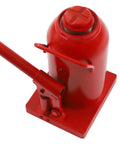 Heavy Duty 30 Ton Hydraulic Bottle Jack For Cars And Pickup Trucks 66000 Pound Alloy Steel top view with handle and pump.