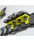 One Plus Tool Holder Modular Storage System with adjustable rotating stem mount, organizing tools on a wall-mounted track.