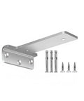 Heavy Duty Stainless Steel L Bracket Shelf Support Wall Mount For Floating Shelves And Cabinets 11.8 Inch By 3.9 Inch with screws